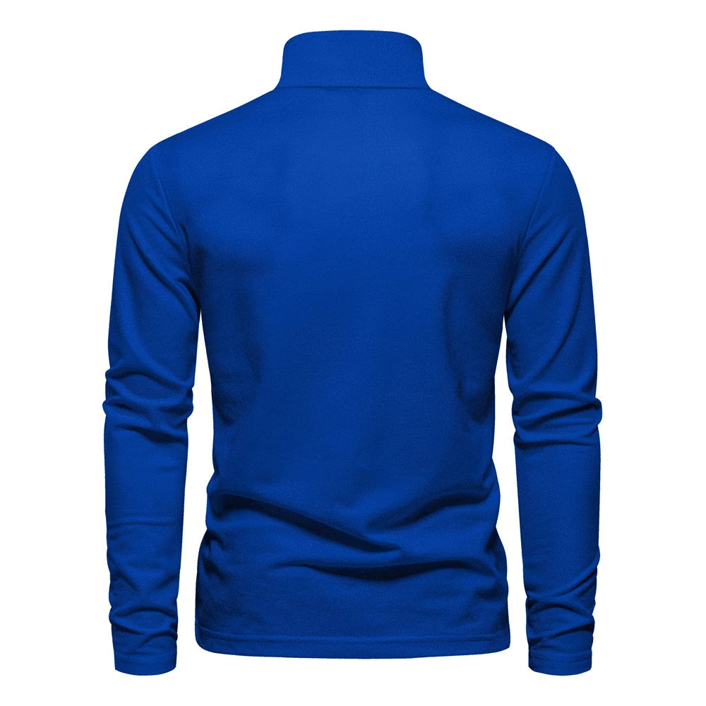 Casual poloshirt met lange mouwen