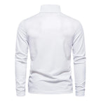 Casual poloshirt met lange mouwen