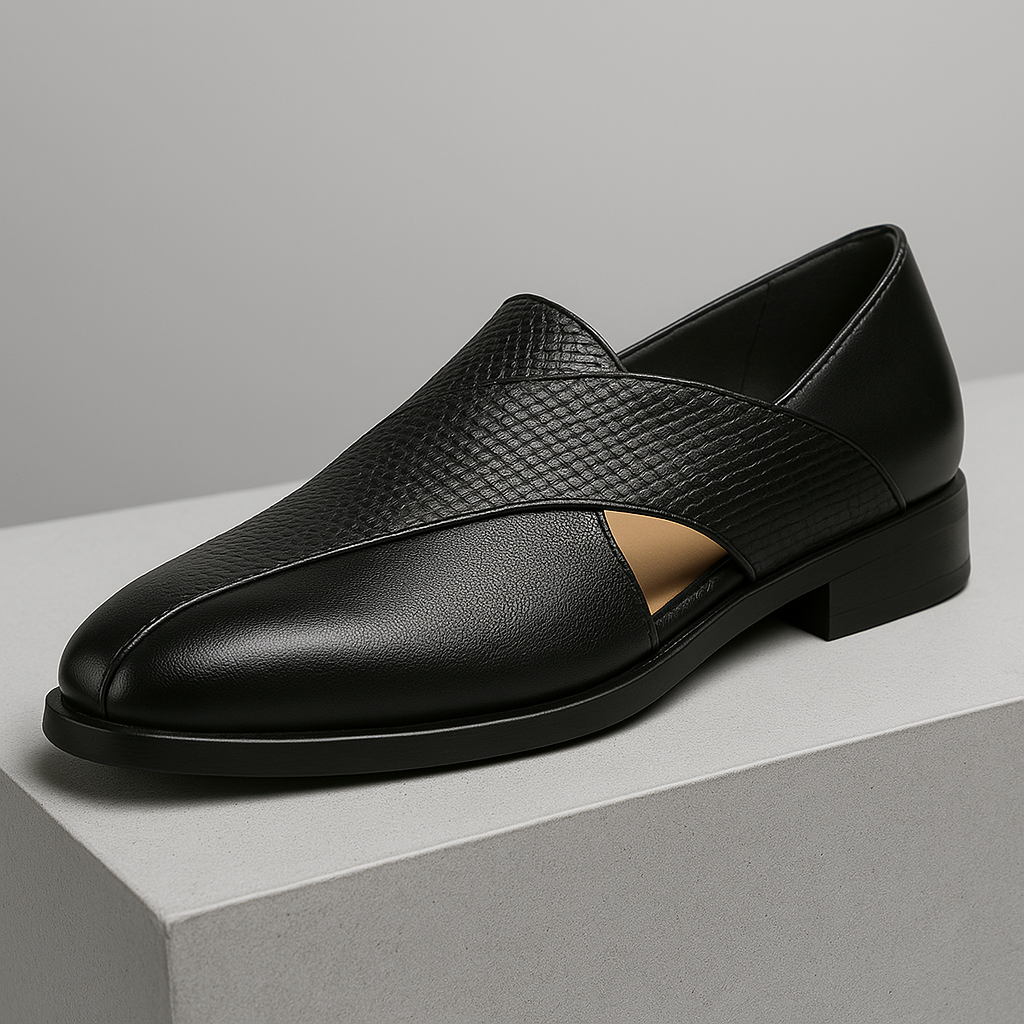 Vintage leer Loafers