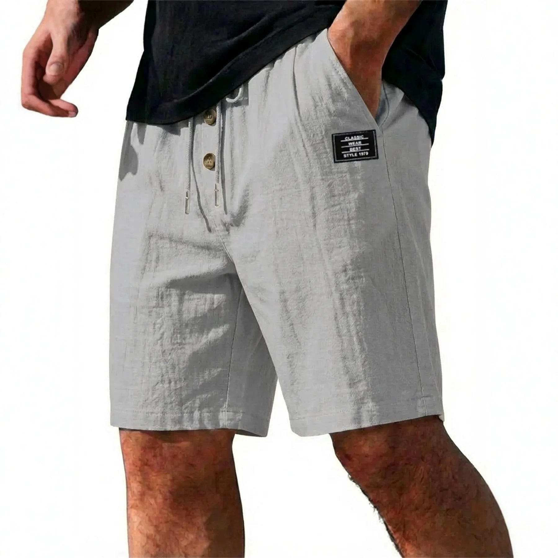 Elegante linnen korte broek