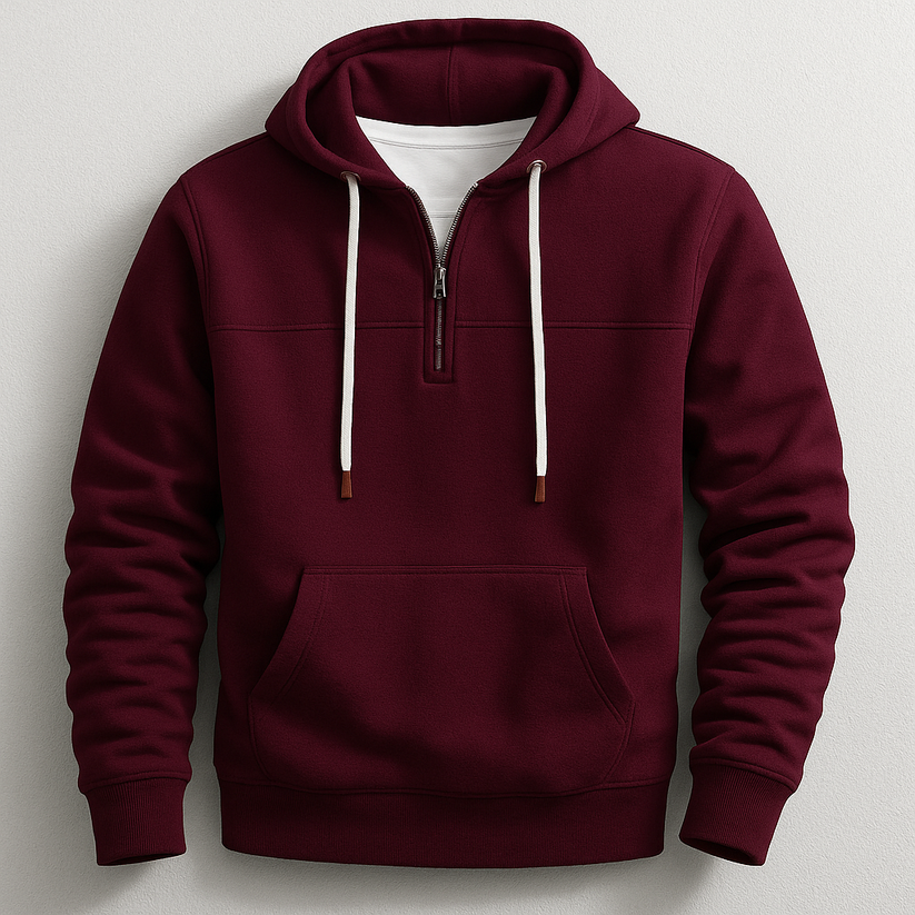 Elegante hoodie met ritssluiting