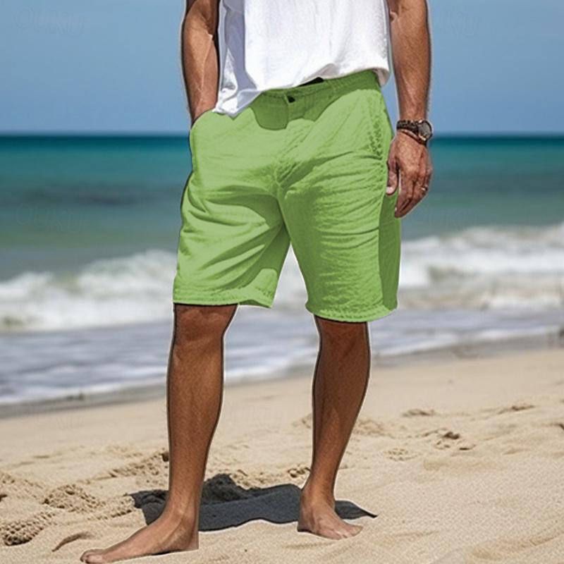 Elegante linnen korte broek