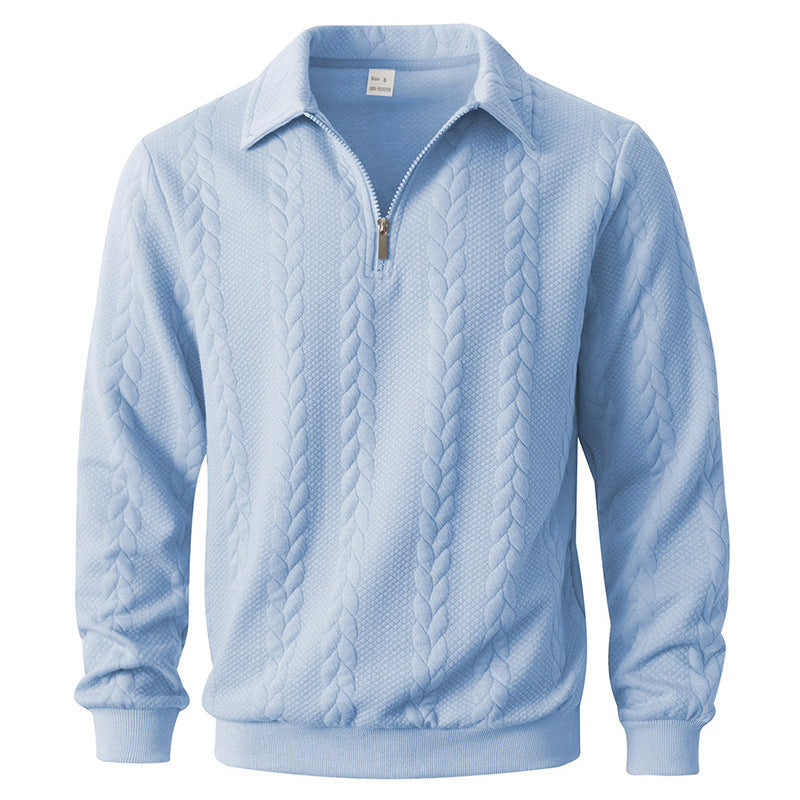 Elegante trui met patroon en ritssluiting