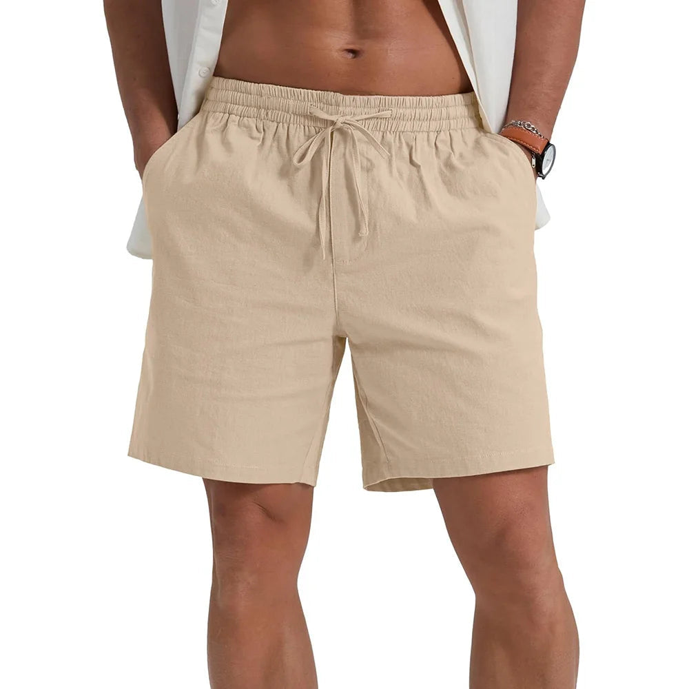 Elegante linnen korte broek