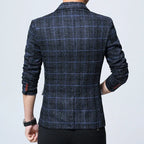 Elegante geruite blazer
