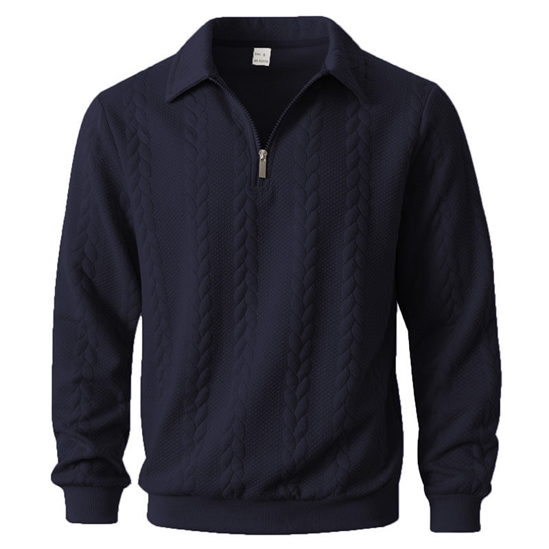 Elegante trui met patroon en ritssluiting