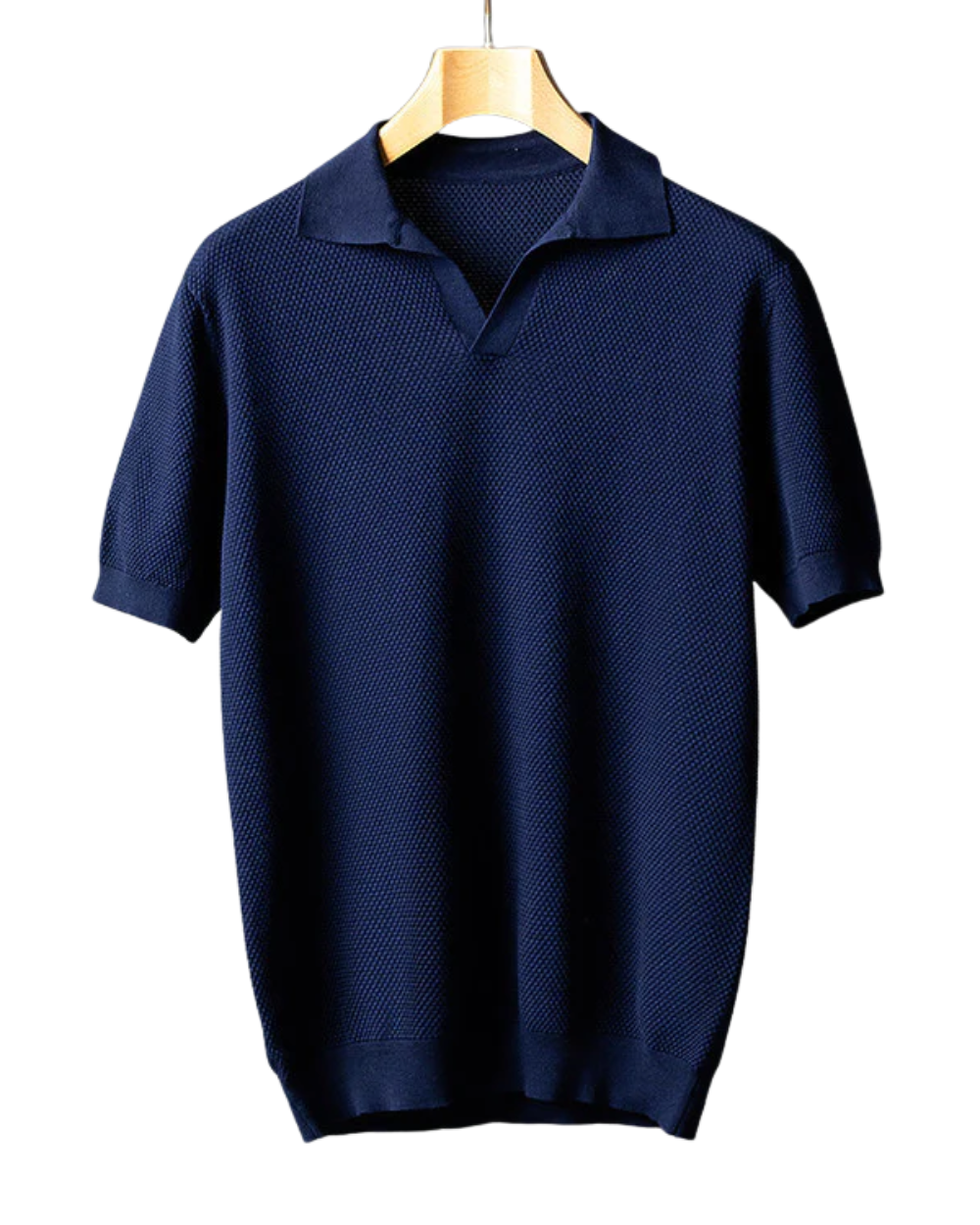 Elegant poloshirt van katoengebreid