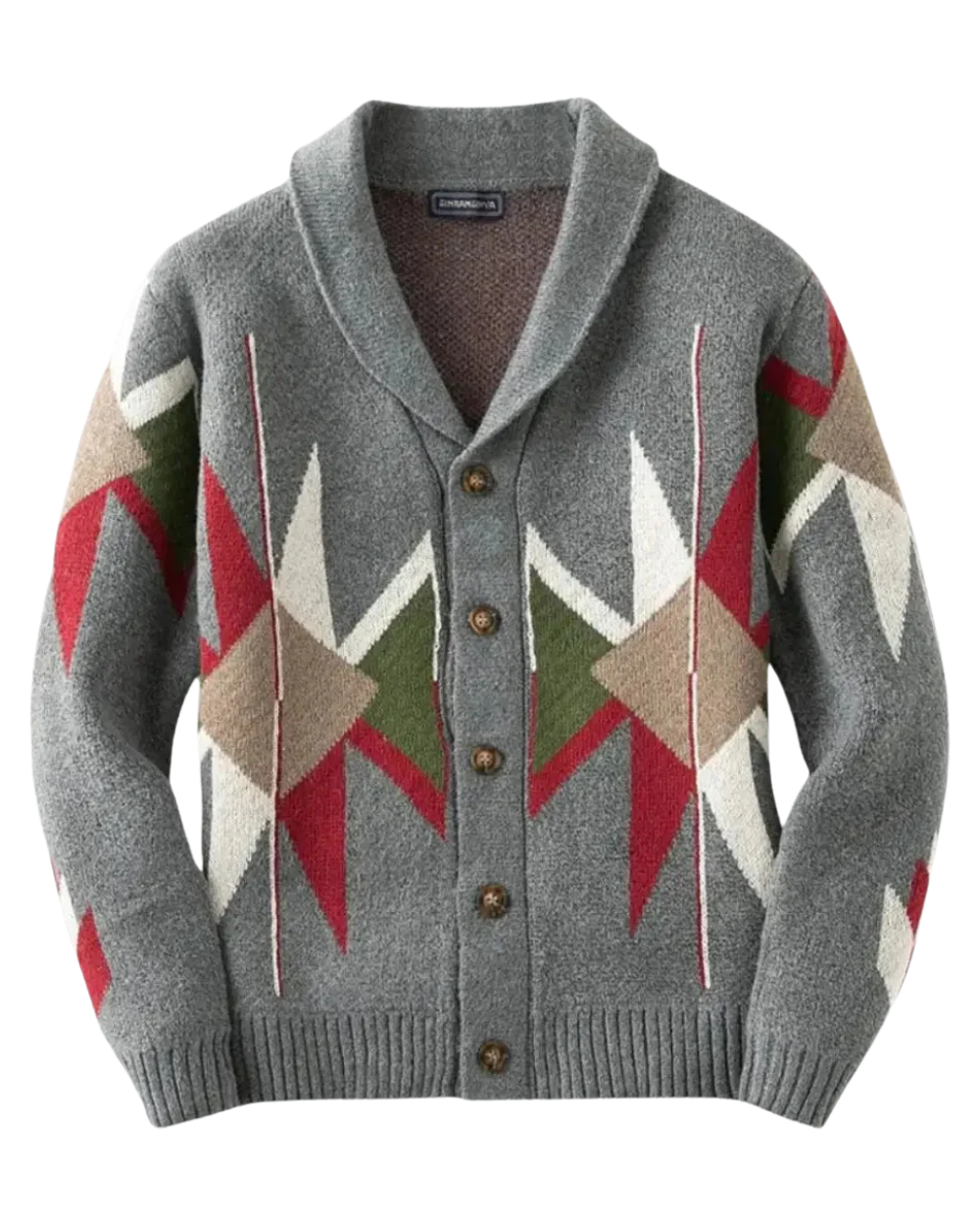 Jacquard-vest van wol