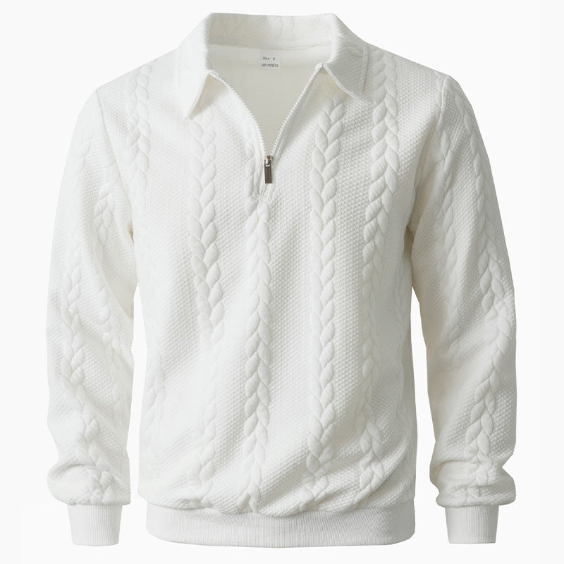 Elegante trui met patroon en ritssluiting